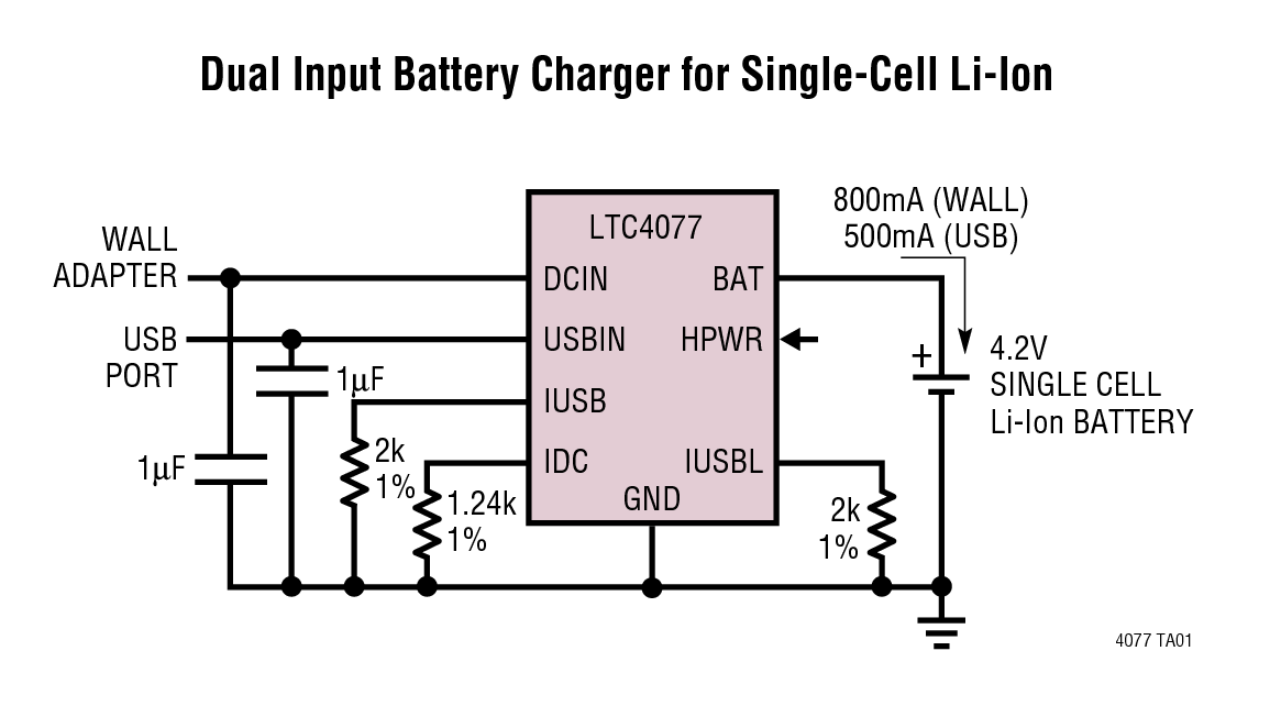 LTC4077Ӧͼһ